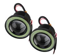 L+R Fog Light LED Projector COB Halo Angel Eye Ring Bracket fit for Honda Civic