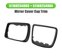 L+R Mirror Cover Cap Trim Ring per BMW X5 E53 2000-06 51168254903 51168254904 Y