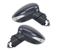 L & R Side Rearview Mirror With Signal Light Fit For Ford Fiesta MK7 2013-2017