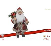 L.RESINA ROSSO BABBO NATALE 19cm C/LUCE