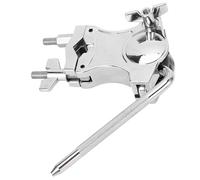 L Rod Cowbells Clamp, Stainless Steel Drum Set Clamp with 360° Adjustable Tilt Bracket, Universal Cowbell Mounting Bracket for Percussion Accessories on Cymbal Stand