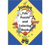 L Rossouw Jumbo Fun Puzzle and Coloring Book For Ages 4-8 (Tascabile)