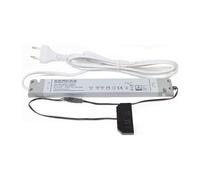 L&S - Convertitore a LED, 12 V, 30 W, 255 mm, 6 pezzi, 2000 mm/200 mm, cavo 2,4 kg CE