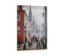 L. S. Lowry Painter Works (An Organ Grinder) - Poster artistico da appendere alla parete, decorazione per camera da letto, 40 x 60 cm