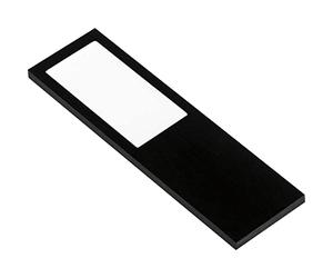 L&S Lucky-5 - Set di 3 lampade LED da incasso da cucina con interruttore a pulsante, 4000 K, bianco neutro, 12 V, alluminio, nero