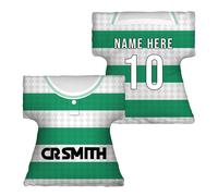 L&S Prints The Celts 1988 Copricuscino Calcio Personalizzato Retro Bianco