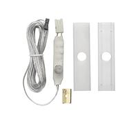 L&S Sensore di movimento a LED, interruttore con copertura profilata, trasparente e opale, adatto per montaggio Meccano Profilo MEC-2, 36 W, 12 V