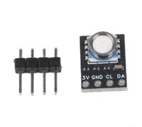 L Sensore di pressione dell'aria GY-MS5803-01BAv2 e MS5803-14BA con interfaccia I2C S 3V per Arduino Monitoraggio Meteo Processi Industriali Nero (01BA)