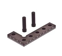 L Shape Woodworking Square Ruler, 90 Degree Angle Measuring Tool, Aluminum Alloy Scriber with Red Anodized Finish for Precise Marking and Center Finding in Carpentry Projects