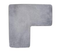 L Shaped Rug - 31.5 Inch Non-Slip Quick Dry Runner for Bathroom, Toilet with Soft Absorbent, Coral Fleece Mat for Home Hotel Kitchen Door Sink Floor, Lightweight 300g, Daily Use
