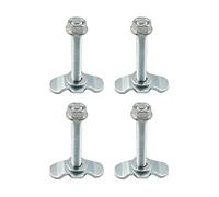 L STOUR FILEED STUD - 4 Pezzi Lega Hardware | Automotive RV Aircraft Trailer Cargo | L Seguire Il Marciapiede In Filettatura A Doppio Bordo di Controllo Magazzini SUV Van Heavy Duture Sicuro A