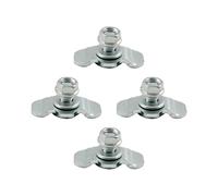 L STOUR FILEED STUD - 4 Pezzi Lega Hardware | Automotive RV Aircraft Trailer Cargo | L Seguire Il Marciapiede In Filettatura A Doppio Bordo di Controllo Magazzini SUV Van Heavy Duture Sicuro A