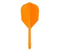 L-style BarFlight 2BA - Freccette con albero integrato, forma L3, 26 mm (260), arancione fluo, 1 set (3 alette)