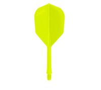 L-style BarFlight 2BA - Freccette con albero integrato, forma L3, 26 mm (260), giallo fluo, 1 set (3 alette)