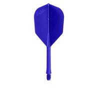 L-style BarFlight - Alette per freccette 2BA con albero integrato, forma L3, 26 mm (260), blu, 1 set (3 alette)