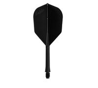 L-style BarFlight - Alette per freccette 2BA con albero integrato, forma L3, 26 mm (260), nero, 1 set (3 alette)