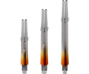 L-Style - L-Shaft Lock Straight Twotone - Nero trasparente Arancione, fls1243