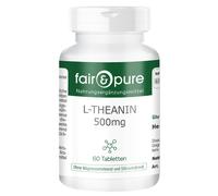 L-teanina 500 mg - 60 compresse, aminoacido adattogeno, VEGAN | fair & pure