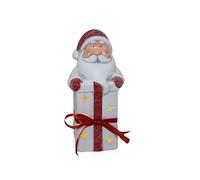 L.TERRAC.C/LED BABBO NATALE C/PACCO 24cm