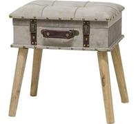 L.Tow Velvet Sgabello Tortora 40x32x44cm