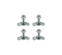 L-Track Double Lug Fasting filettato, 4 Pezzi Unte Hardware per Automotive, L Traccia D Doppio Lug TUT ATAE, RV ATV Aircraft Trailer Controllo del Carico di Carico SUV Van