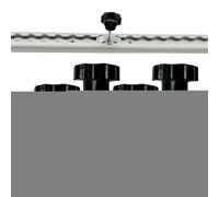 L Track Rail, Lug Threaded Stud, Nut Fitting , Tie Down Mount, Heavy-Duty Securing Component with Ergonomic Design and Rust-Resistant Build for Trucks Car Garage Airplane Warehouses