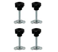 L Track Rail, Lug Threaded Stud Nut Fitting, Tie-Down Mounting Clip, Black, for Cargo Control Ideal for Trucks, Cars, Garages, Airplanes, Warehouse Storage Ensure Secure Handling Replacement Parts