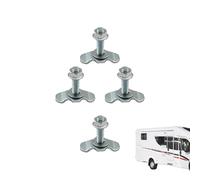 L Track Threaded Stud | L Track Double Lug Threaded Stud Nut Fitting Tie Down | 4 Pezzi Tie Down for Automotive RV ATV Aircraft Trailer Cargo Control SUV Warehouse Van