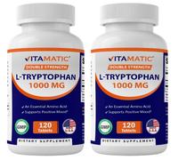 L-Tryptophan 1000Mg 2X120Tabs Non OGM/Naturale/Senza Amido/Senza Mais Aminoacido