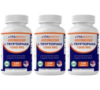L-Tryptophan 1000Mg 3X120Tabs Non OGM/Naturale/Senza Amido/Senza Mais Aminoacido