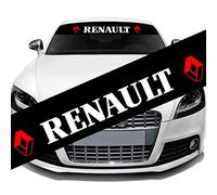 L&U Car Styling Parasole Anteriore del Parabrezza Banner Riflettente Decal Sticker, 130x21cm,for Renault