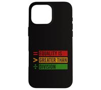L"uguaglianza è maggiore del mese della storia nera della divisione BLM Custodia per iPhone 16 Pro Max