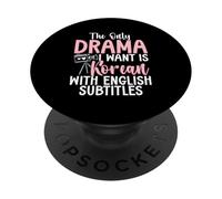 L"unico dramma che voglio è coreano con sottotitoli in inglese PopSockets PopGrip Adesivo