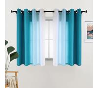 L.Z.E Tende per la privacy, per finestre a golfo, cucina, con occhielli corti, sfumate, per camera da letto, soggiorno, sala da pranzo, altezza 175 cm, opache, sottili, 175 cm, design sfumato