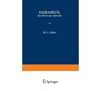 L Zunz Damaskus, ein Wort zur Abwehr (Tascabile)