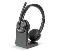 Lindy Cuffie wireless L118 con cancellazione del rumore e base di ricarica