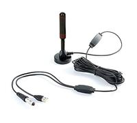 L11C DVBT2 Antenna Full HD 30dbi Potente DVB-T2 Antenna HD TV Amplificatore con cavo da 5 m, USB e antenna coassiale con base magnetica stabile