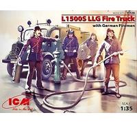 L1500S LLG Fire Truck with German Firemen 1:35 ICM35528 - icm modellismo