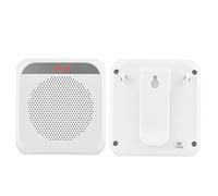 L17 Wireless Microphone Amplifier Rechargeable Portable PA System with Recording USB TF Card Playback Teacher Tour Guide Speaker with Headset Mic White (Bianco)