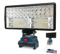 L1NXIXI Lampada a LED per batteria Bosch da 18 V, 96 W, 6800 lm, con USB + tipo C (senza batteria)