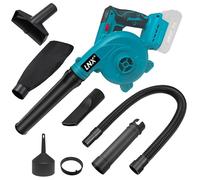 L1NXIXI Soffiatore a batteria per Makita 18 V, soffiatore elettrico a mano, 2 in 1, soffiatore per foglie e aspirapolvere, ideale per spazi di vialetti, terrazze, rimozione della neve (senza batteria)