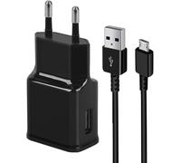 L2M1 Caricatore Caricabatterie Nero Spina con Cavo per Samsung Galaxy Note 10.1 / Note 8.0 / Note 10.1 2014 Edition/Note Pro 12.2