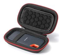 L3 Tech Custodia Rigida per SSD SanDisk 250GB / 500GB / 1TB / 2TB Extreme Portable SDSSDE60, Custodia di Trasporto - Nero (Fodera Nero)