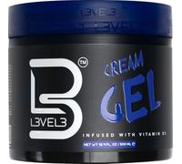 L3 Vel3 Cream Hair Gel - Delivers Medium Hold and Volume - Provides Long Lasting Shine - Flake Free Formula - Arricched with Vitamin B - Adds a Refreshing Fragrance - Risciacque out Easily - 500 ml