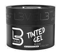 L3 VEL3 Tinted Gel - Provides Instant Coverage for Gray Hair - Adds Volume, Texture and Shine - Flake Free Formula - Intensifies Color - Semi Permanent Formula - Rinses out Easily - Black - 250 ml