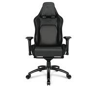 L33T Gaming L33T - Sedia da ufficio, ergonomica, per PC, con collo e cuscino lombare, regolabile, E-Sports Gaming Chair, rivestimento in pelle PU, colore nero