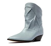 L37 HANDMADE SHOES 2U, Western Boot Donna, Blu, 37 EU