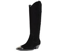 L37 HANDMADE SHOES Are You Ready, Stivali Alti al Ginocchio Donna, Nero, 39 EU
