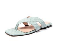 L37 HANDMADE SHOES Club Tropicana, Sandalo Donna, Blu, 41 EU