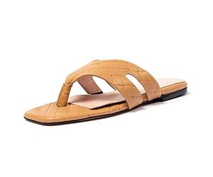 L37 HANDMADE SHOES Club Tropicana, Sandalo Donna, Marrone, 35 EU